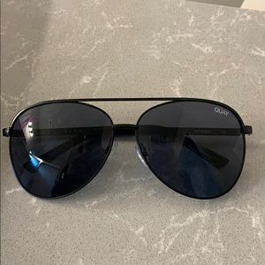 Quay Vivienne Aviator Black Sunglasses